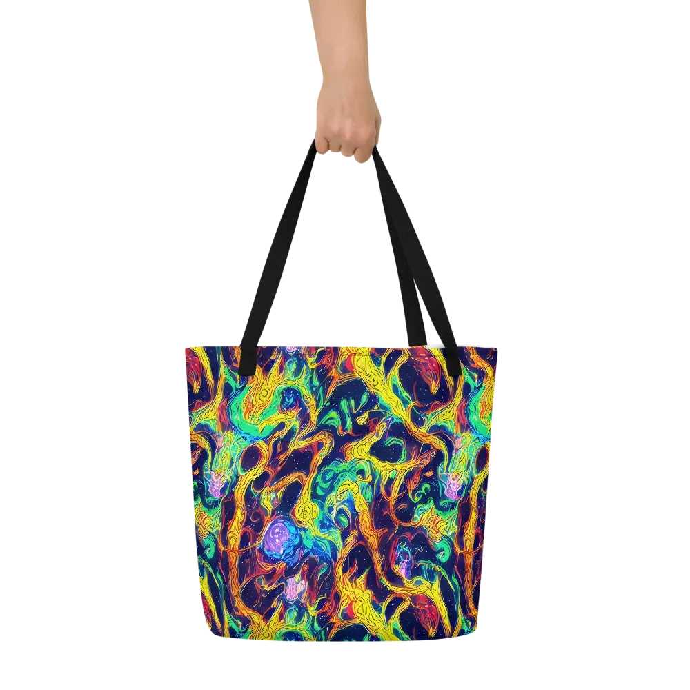 Fever Dream Galaxy on Large Tote Bag W/ Pocket — Front