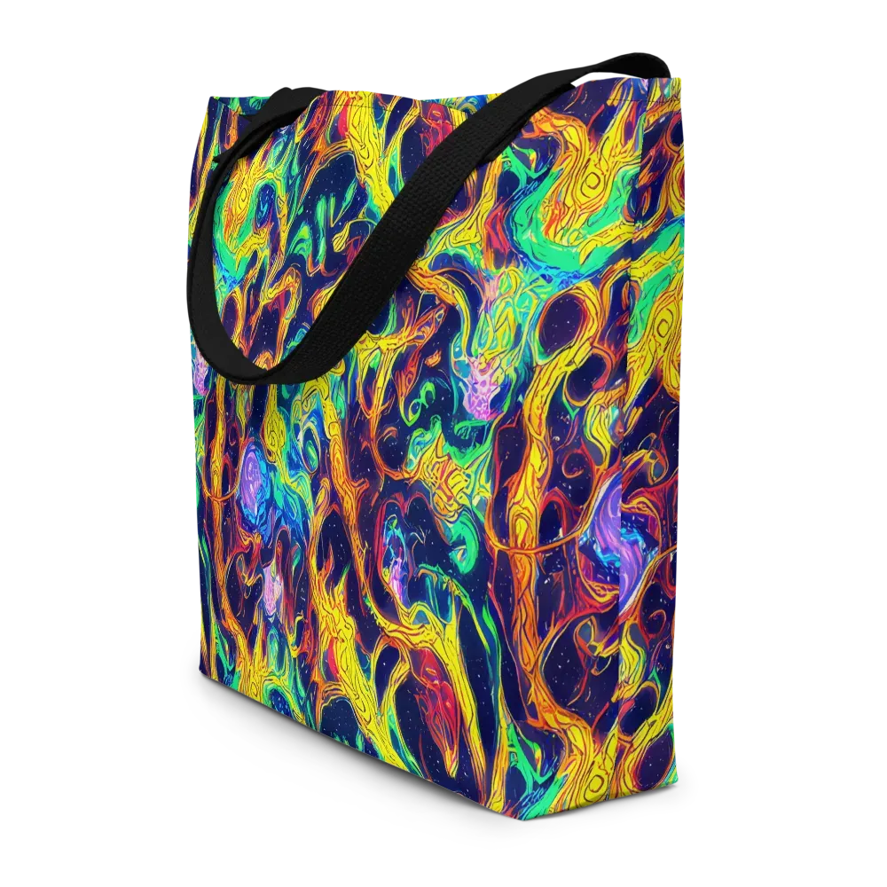Fever Dream Galaxy on Large Tote Bag W/ Pocket — Front