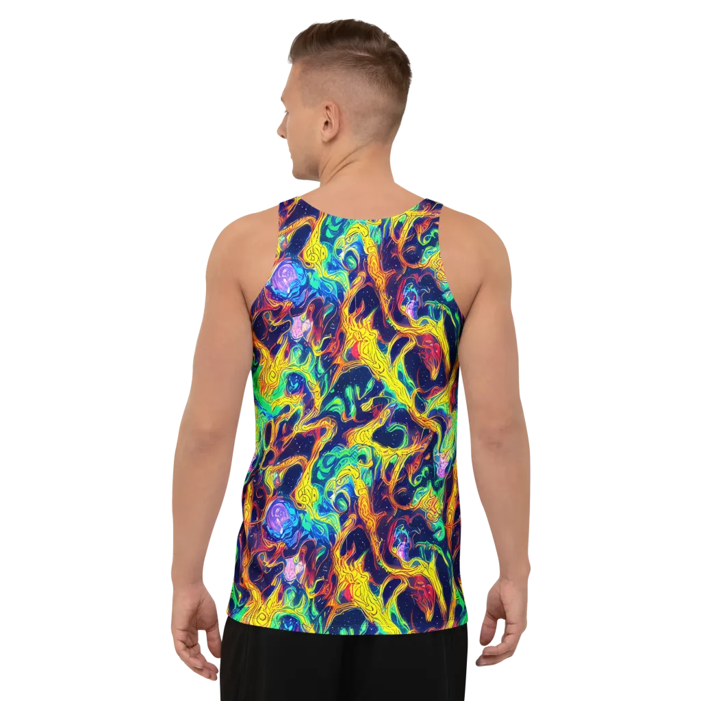 Fever Dream Galaxy on Men's Tank Top — Back