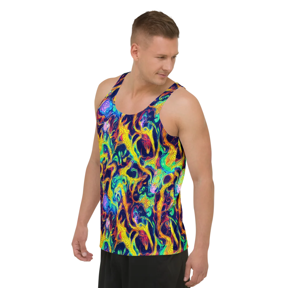 Fever Dream Galaxy on Men's Tank Top — Left Front