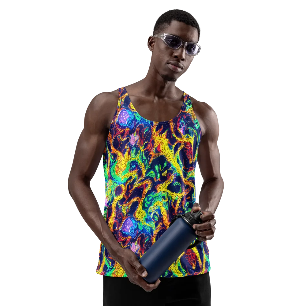 Fever Dream Galaxy on Men's Tank Top — Front