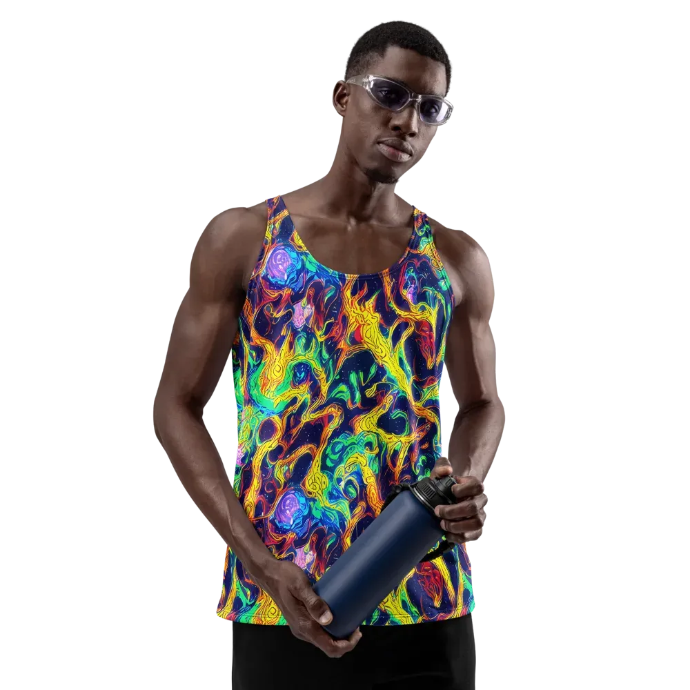 Fever Dream Galaxy on Men's Tank Top — Front