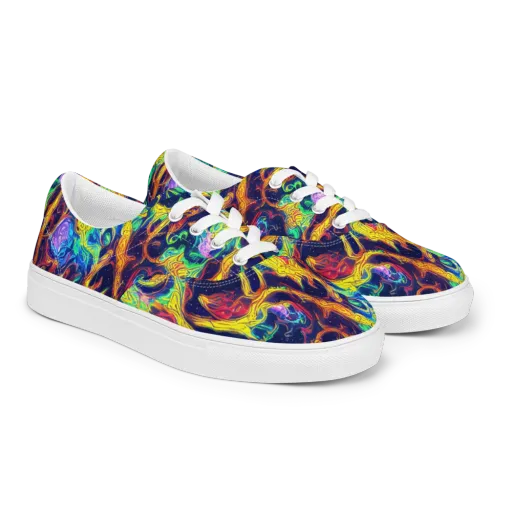 Fever Dream Galaxy on a Men's Lace-Up Canvas Shoes
