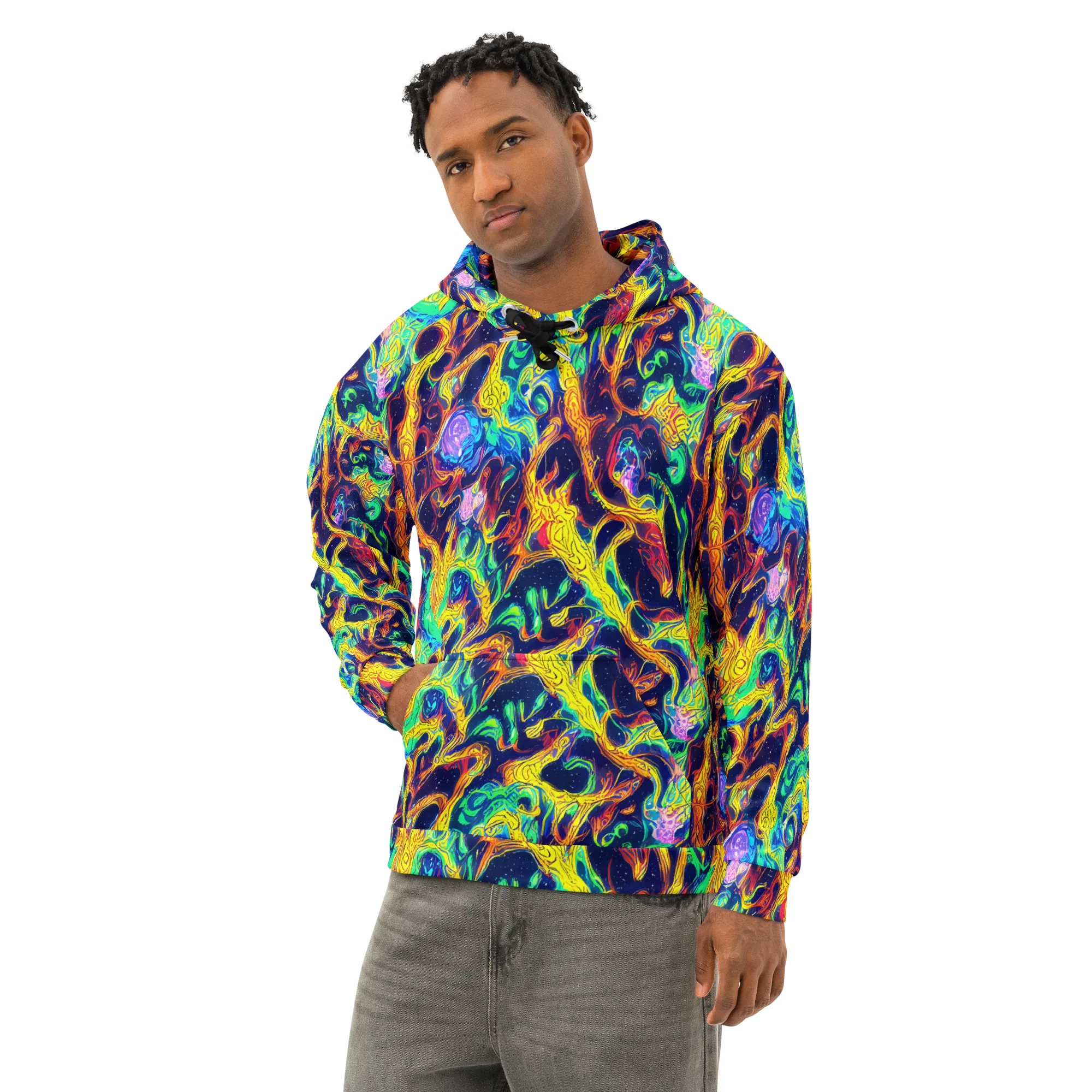 Fever Dream Galaxy on Cotton Hoodie — Left Front