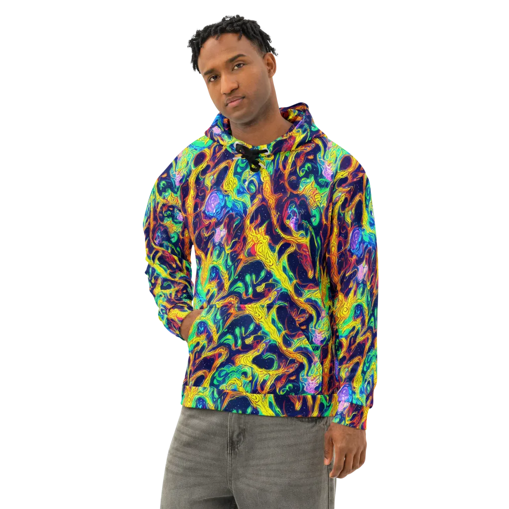 Fever Dream Galaxy on Cotton Hoodie — Left Front