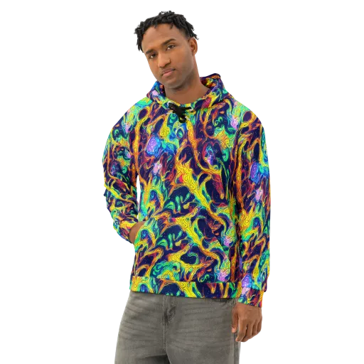 Fever Dream Galaxy on a Cotton Hoodie