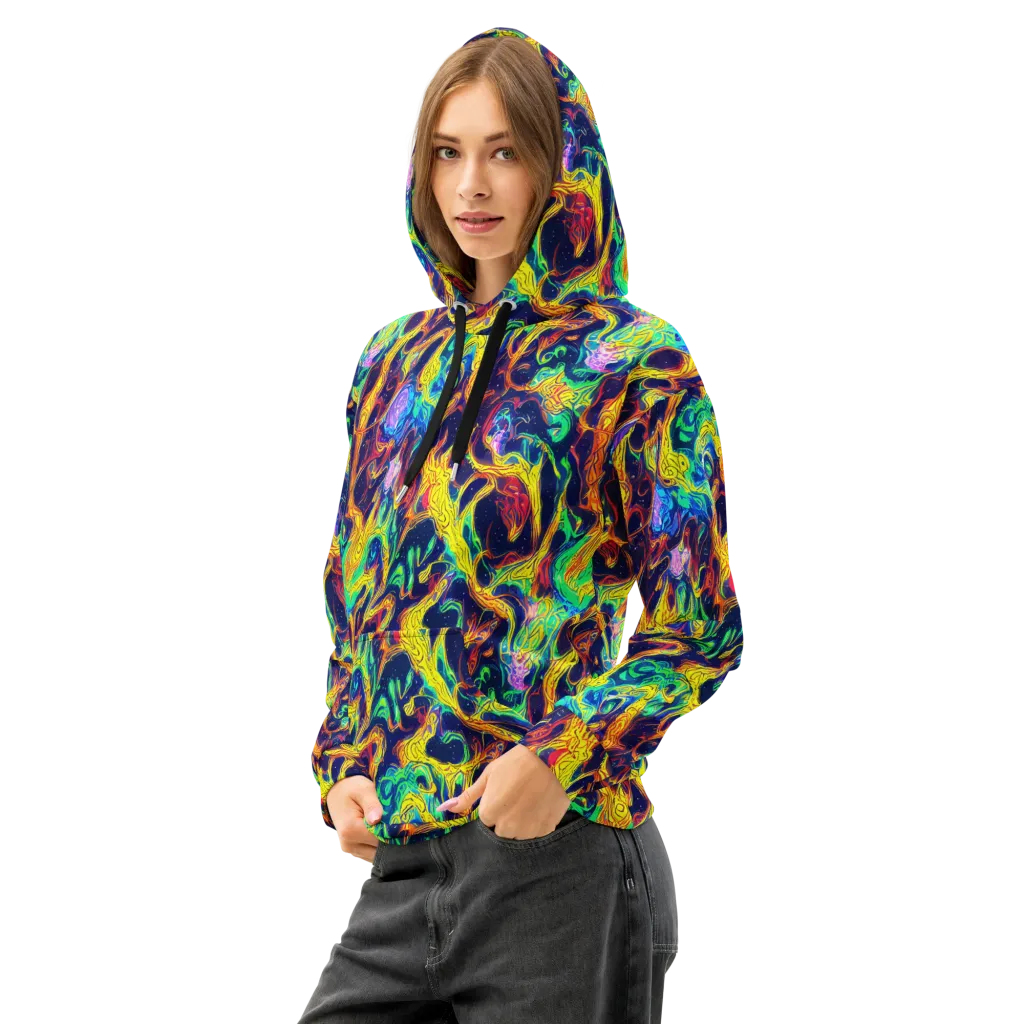 Fever Dream Galaxy on Cotton Hoodie — Left Front