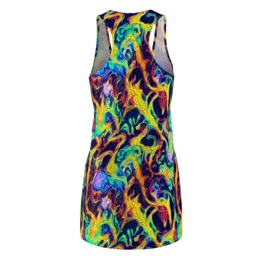 Fever Dream Galaxy on Racerback Dress — Back