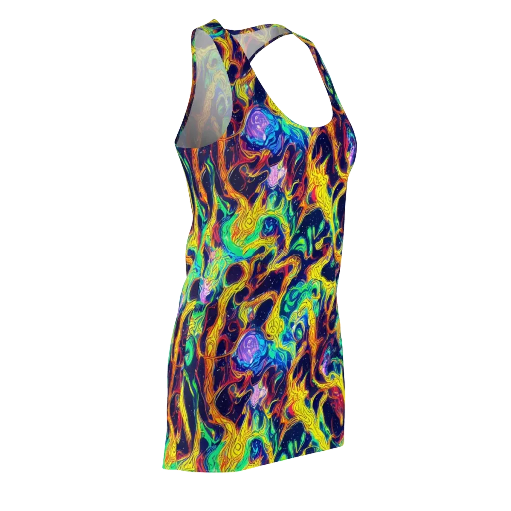 Fever Dream Galaxy on Racerback Dress — Front Side
