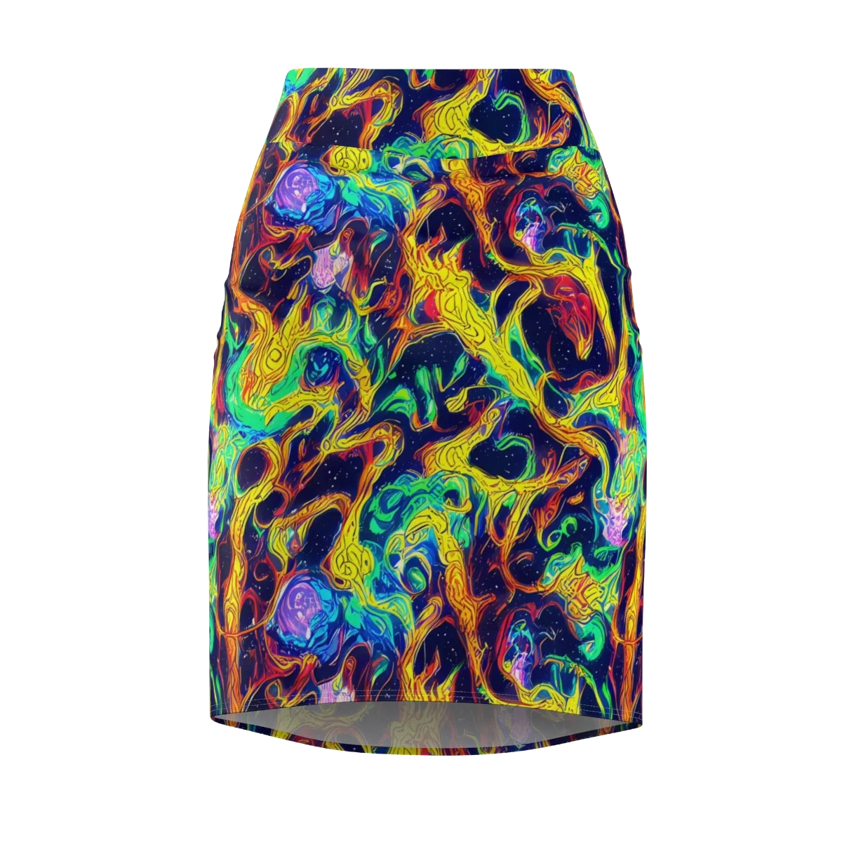 Fever Dream Galaxy on Pencil Skirt — Front