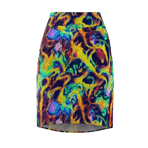 Fever Dream Galaxy on a Pencil Skirt
