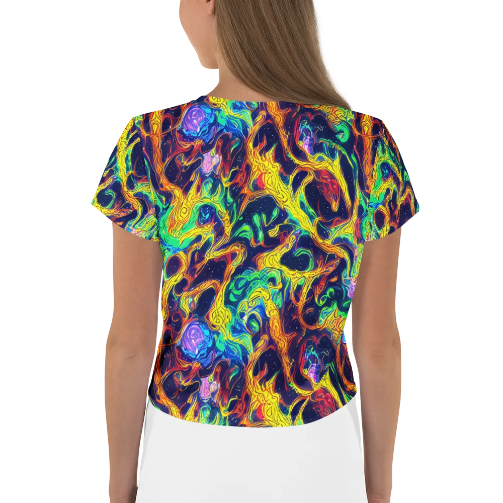 Fever Dream Galaxy on Crop Tee — Back