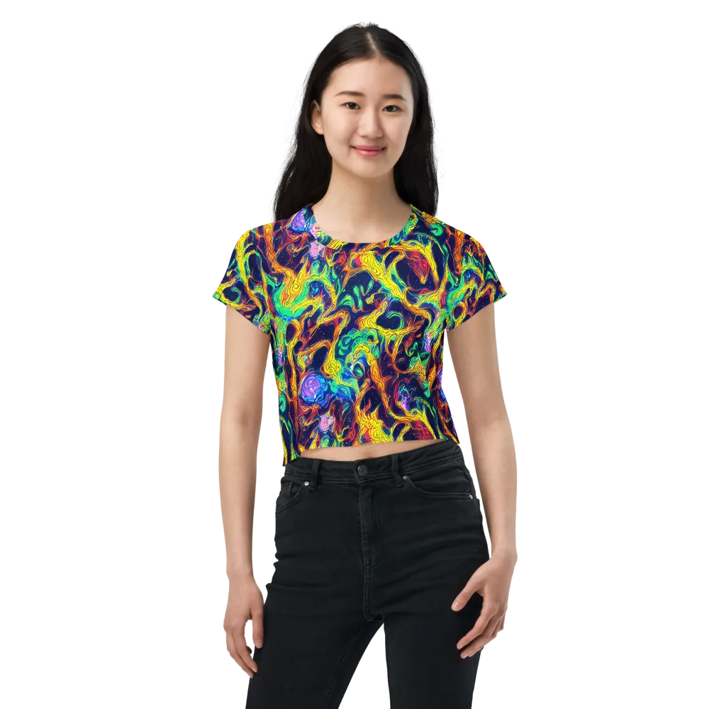 Fever Dream Galaxy on Crop Tee — Front