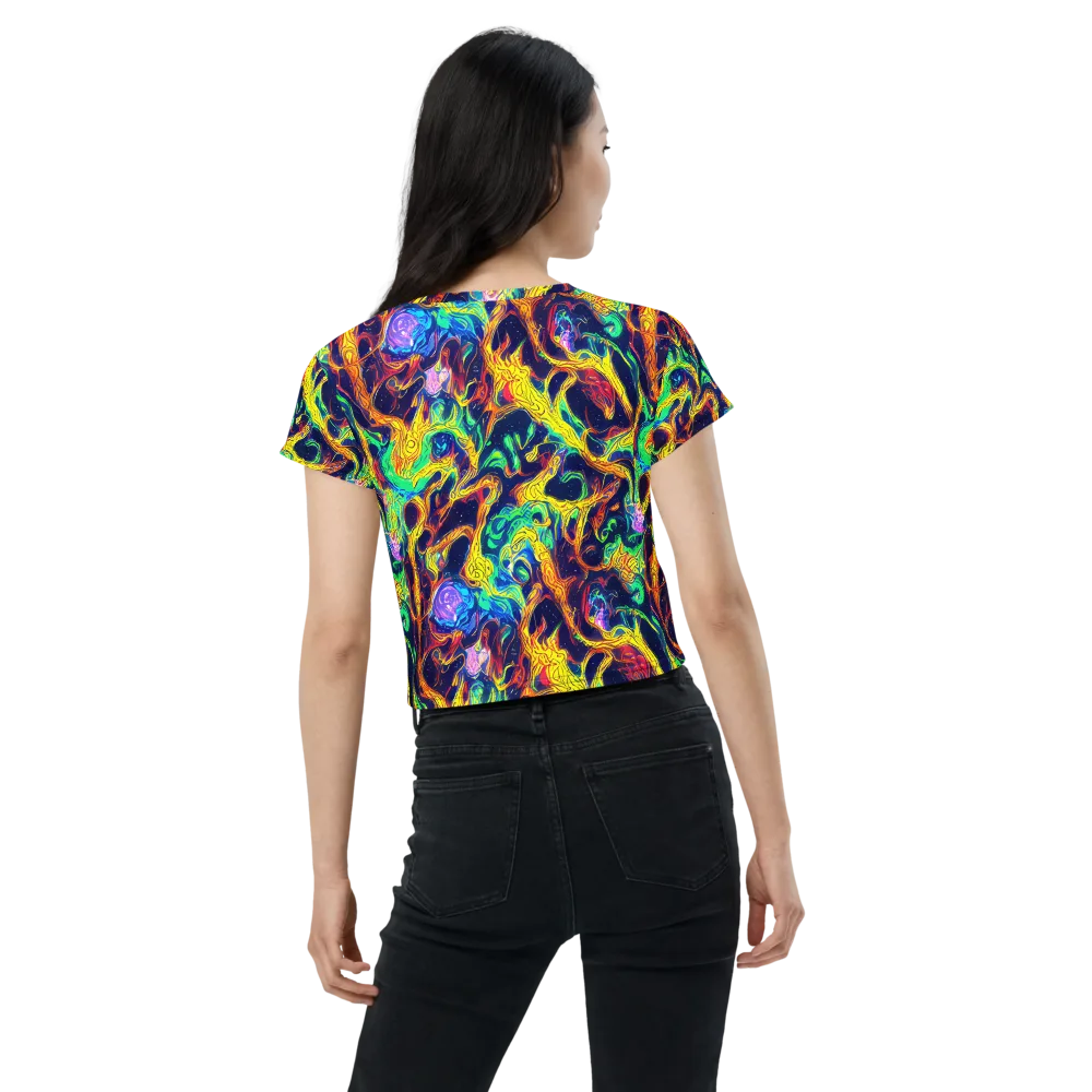 Fever Dream Galaxy on Crop Tee — Back