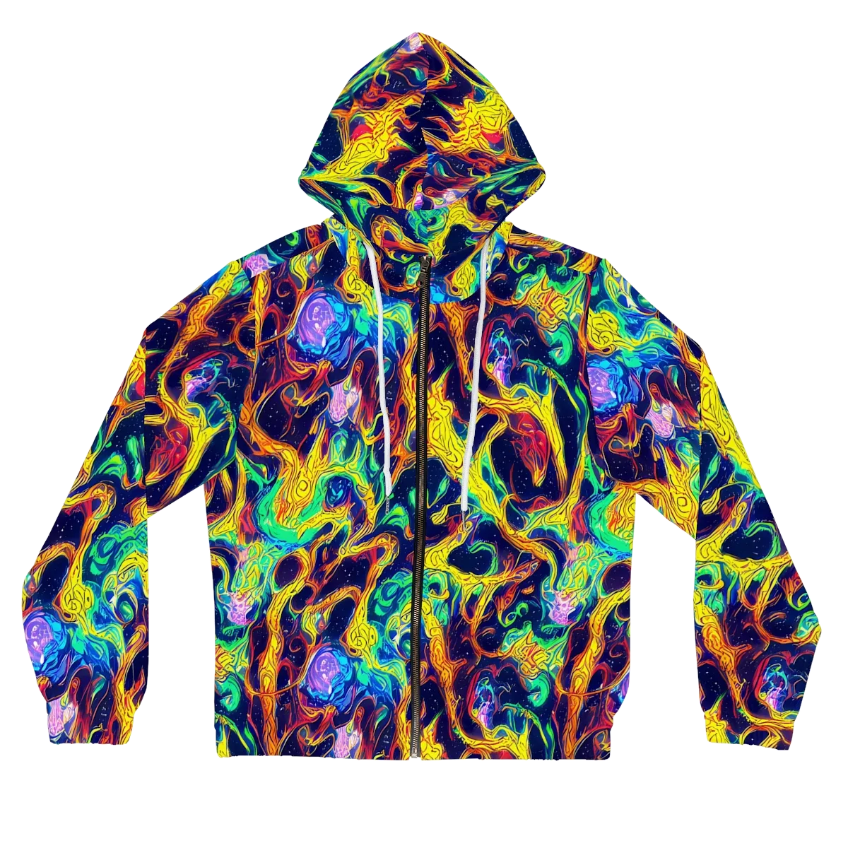 Fever Dream Galaxy on Women's Full-Zip Hoodie — Front