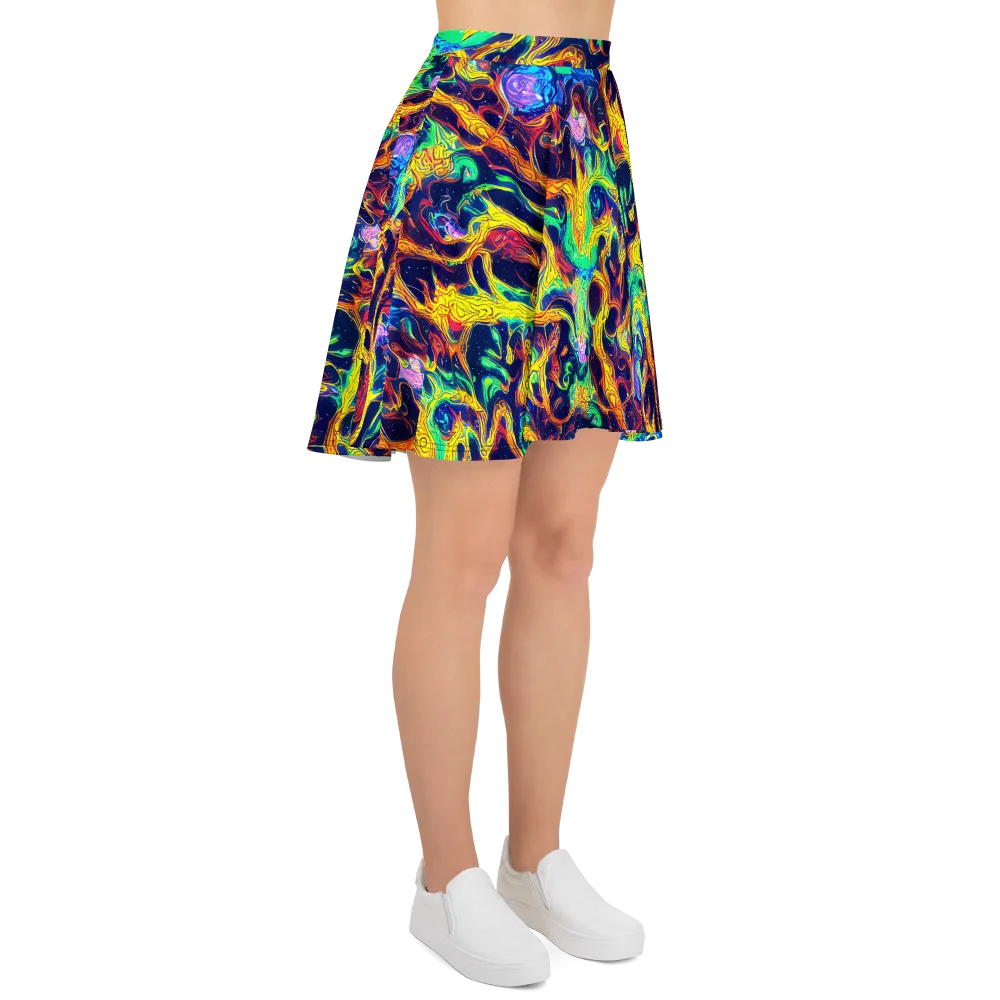 Fever Dream Galaxy on Skater Skirt — Right