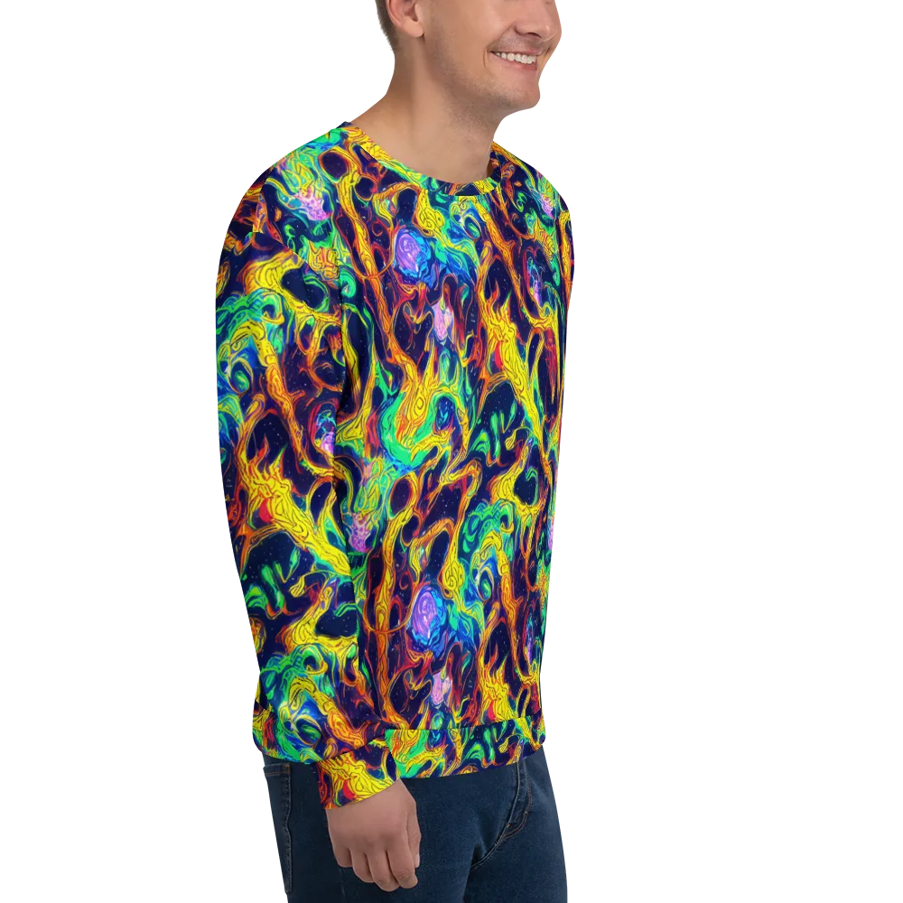 Fever Dream Galaxy on Sweatshirt — Right Front