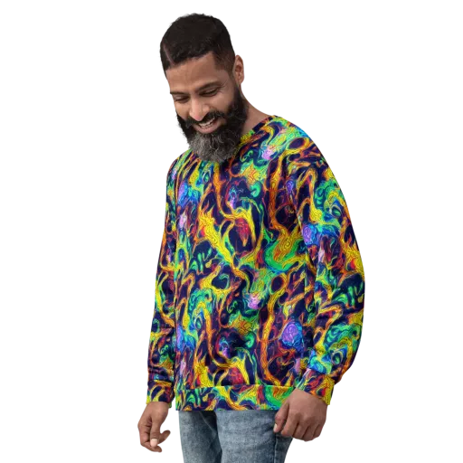 Fever Dream Galaxy on a Sweatshirt
