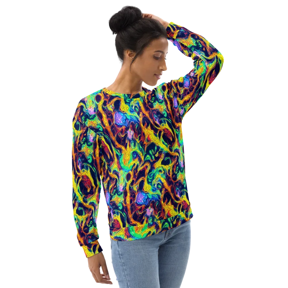 Fever Dream Galaxy on Sweatshirt — Right Front
