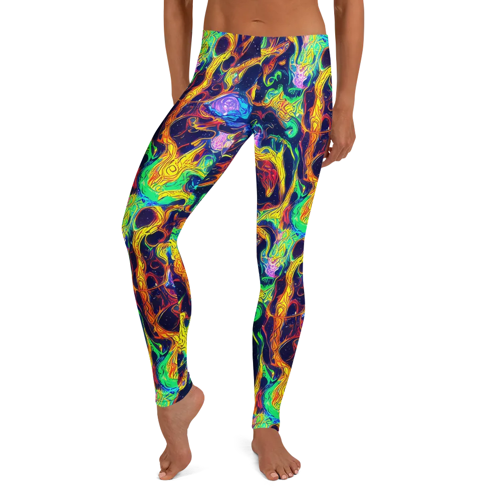 Fever Dream Galaxy on Leggings — Front