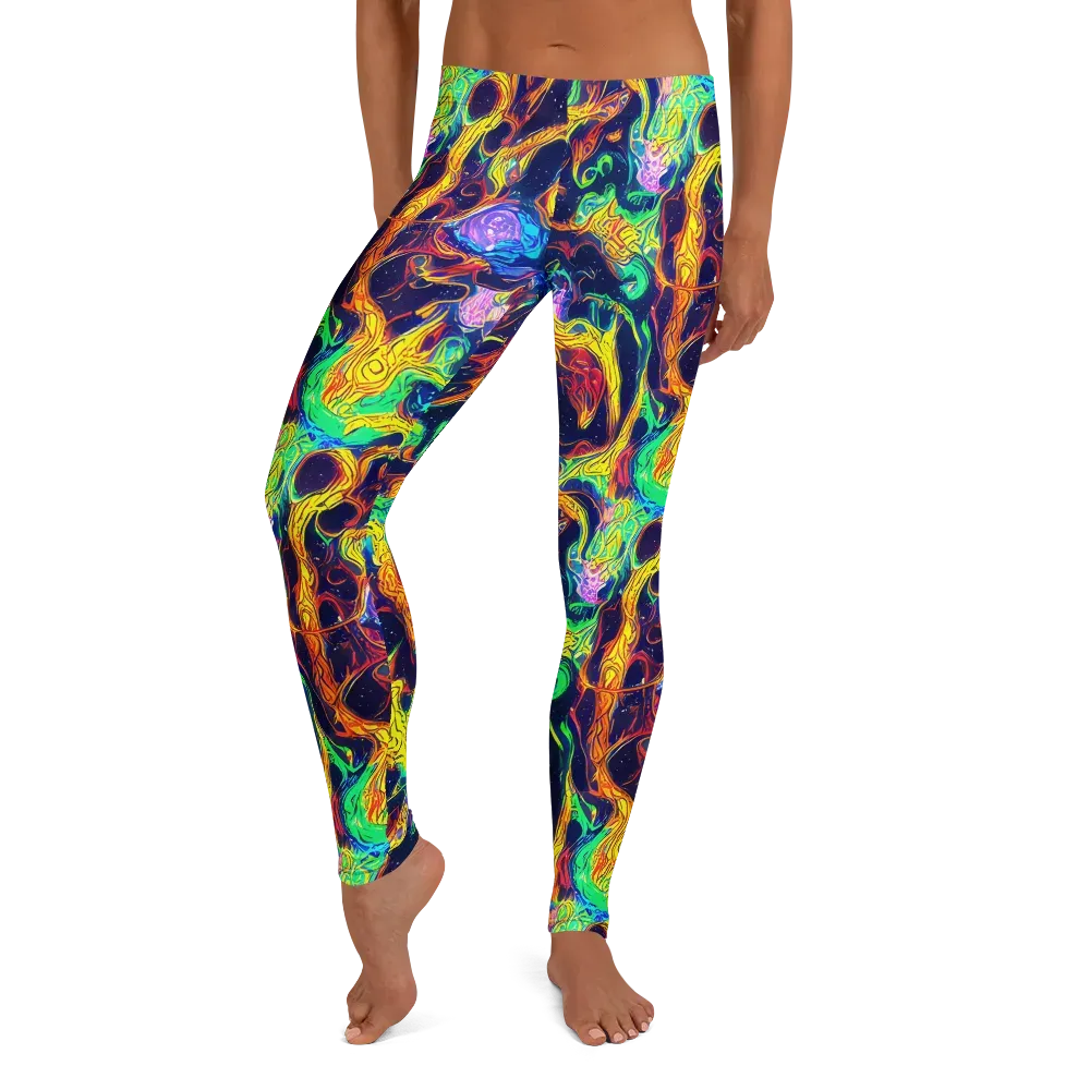 Fever Dream Galaxy on Leggings — Front