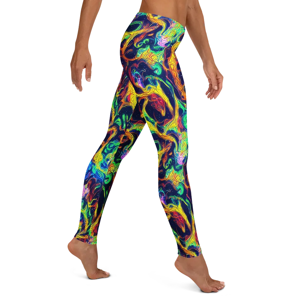 Fever Dream Galaxy on Leggings — Right
