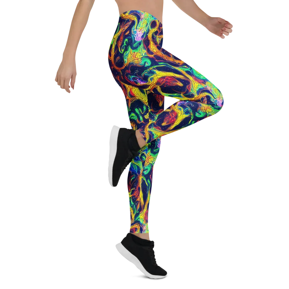 Fever Dream Galaxy on Leggings — Right