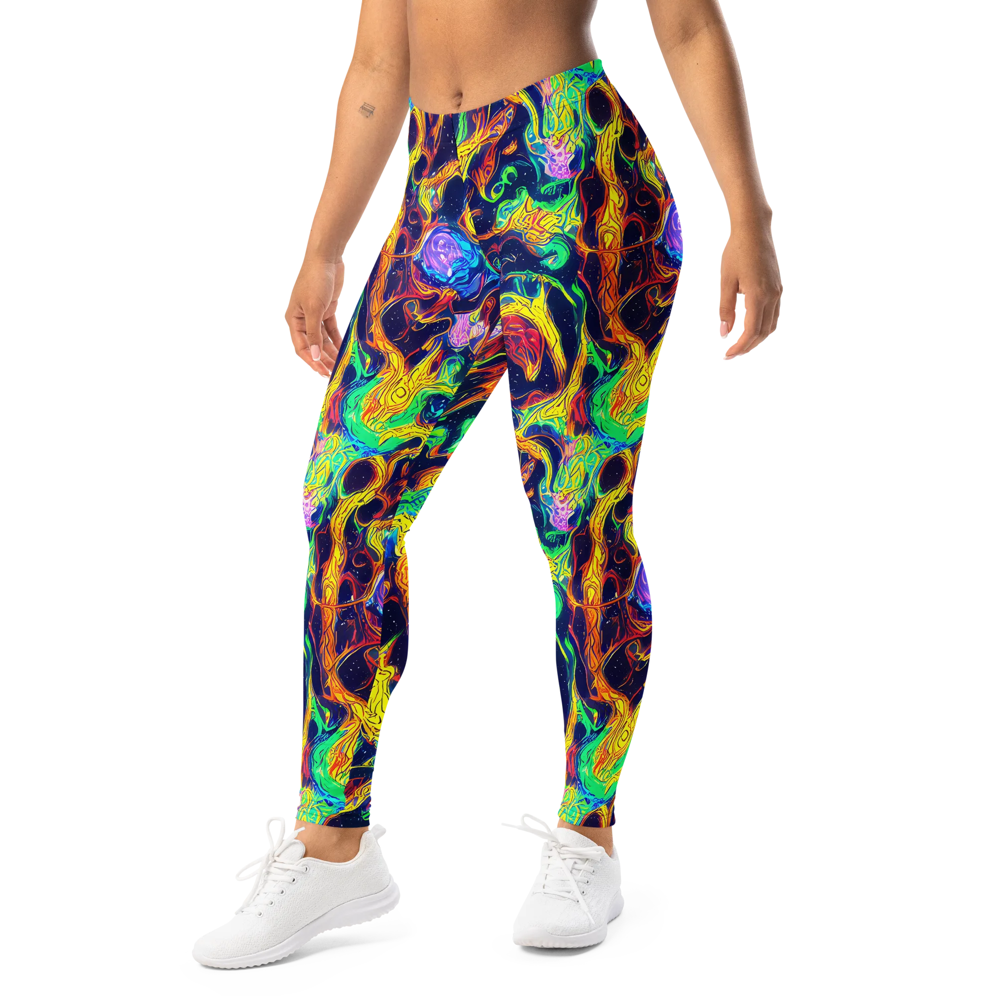 Fever Dream Galaxy on Leggings — Left Front