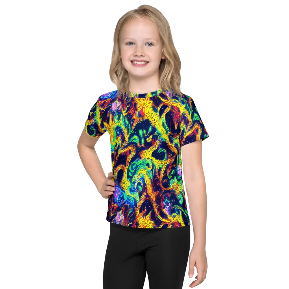 Fever Dream Galaxy on Kids Crew Neck T-Shirt — Front