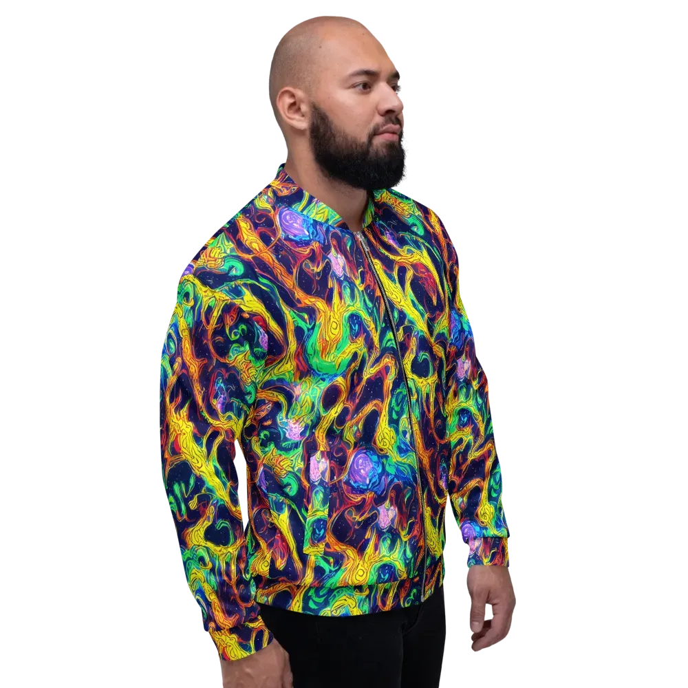 Fever Dream Galaxy on Bomber Jacket — Right