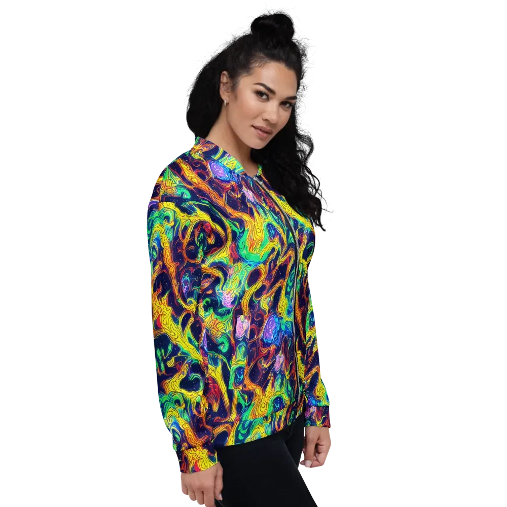 Fever Dream Galaxy on Bomber Jacket — Right