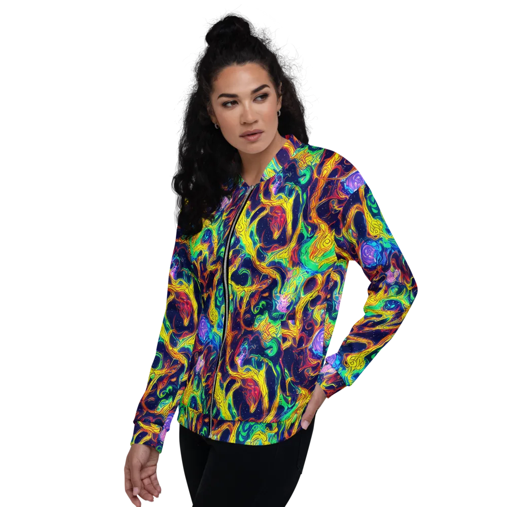 Fever Dream Galaxy on Bomber Jacket — Left