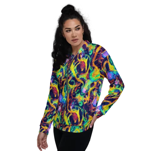 Fever Dream Galaxy on a Bomber Jacket