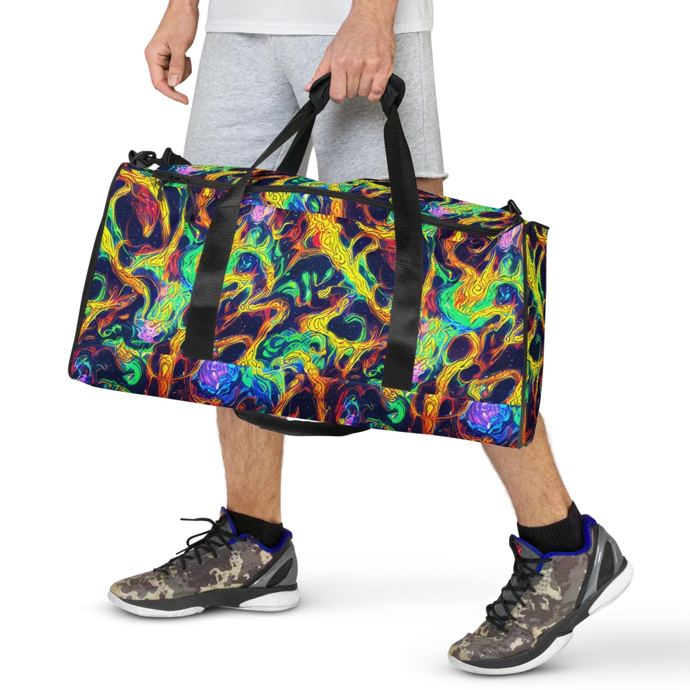 Fever Dream Galaxy on Duffle Bag — Front