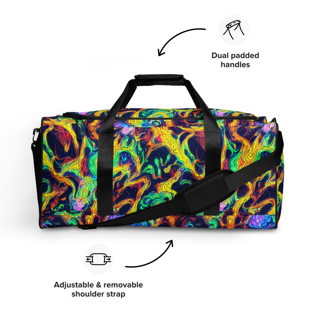 Fever Dream Galaxy on Duffle Bag — Front