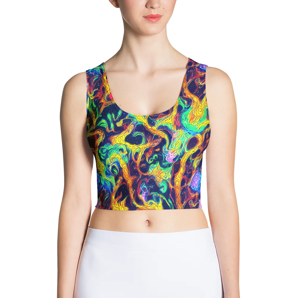 Fever Dream Galaxy on Crop Top — Front