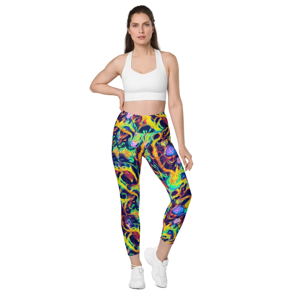 Fever Dream Galaxy on Leggings with Pockets — Front