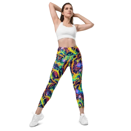 Fever Dream Galaxy on a Leggings with Pockets