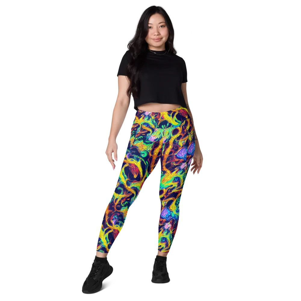 Fever Dream Galaxy on Leggings with Pockets — Front