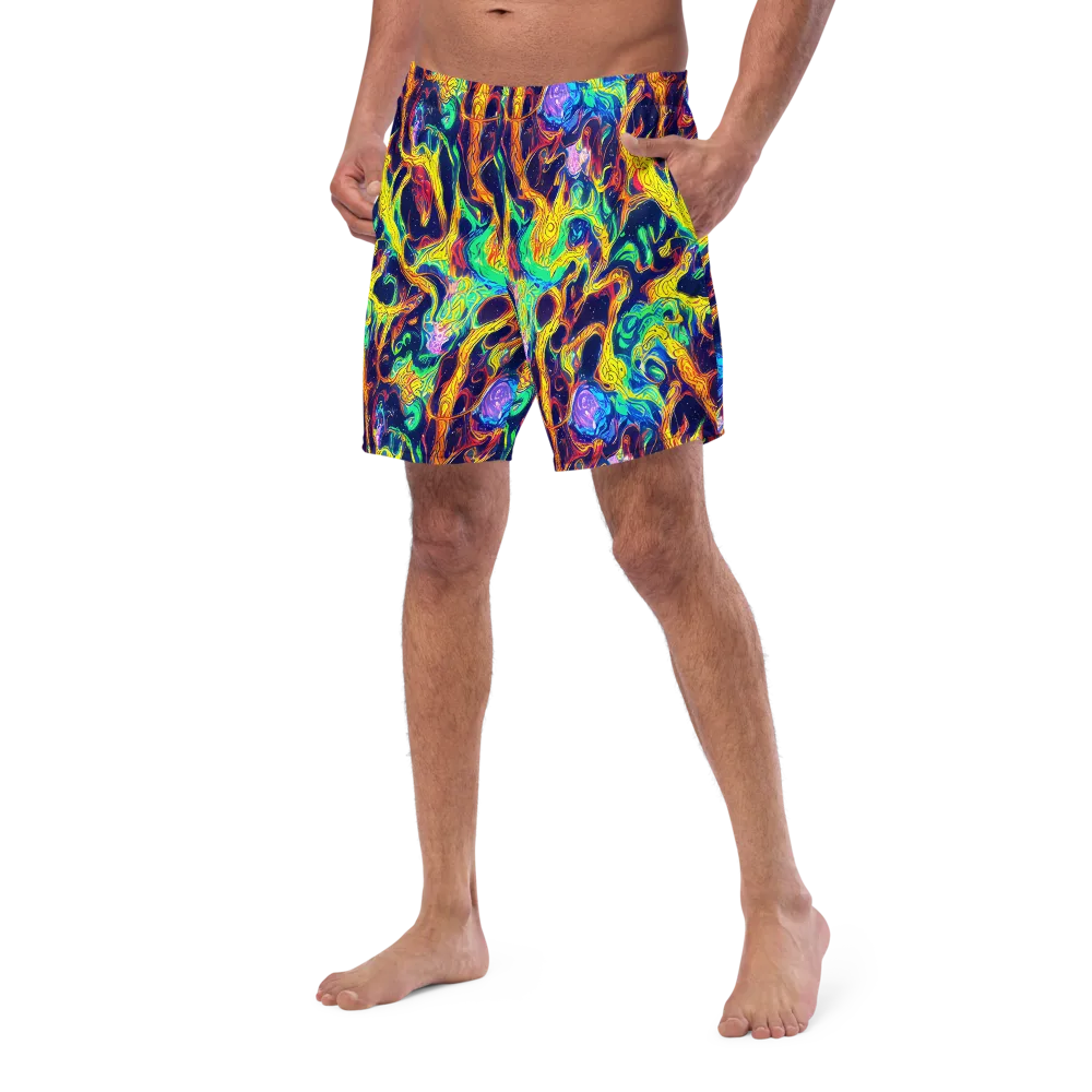 Fever Dream Galaxy on Swim Trunks — Left Front