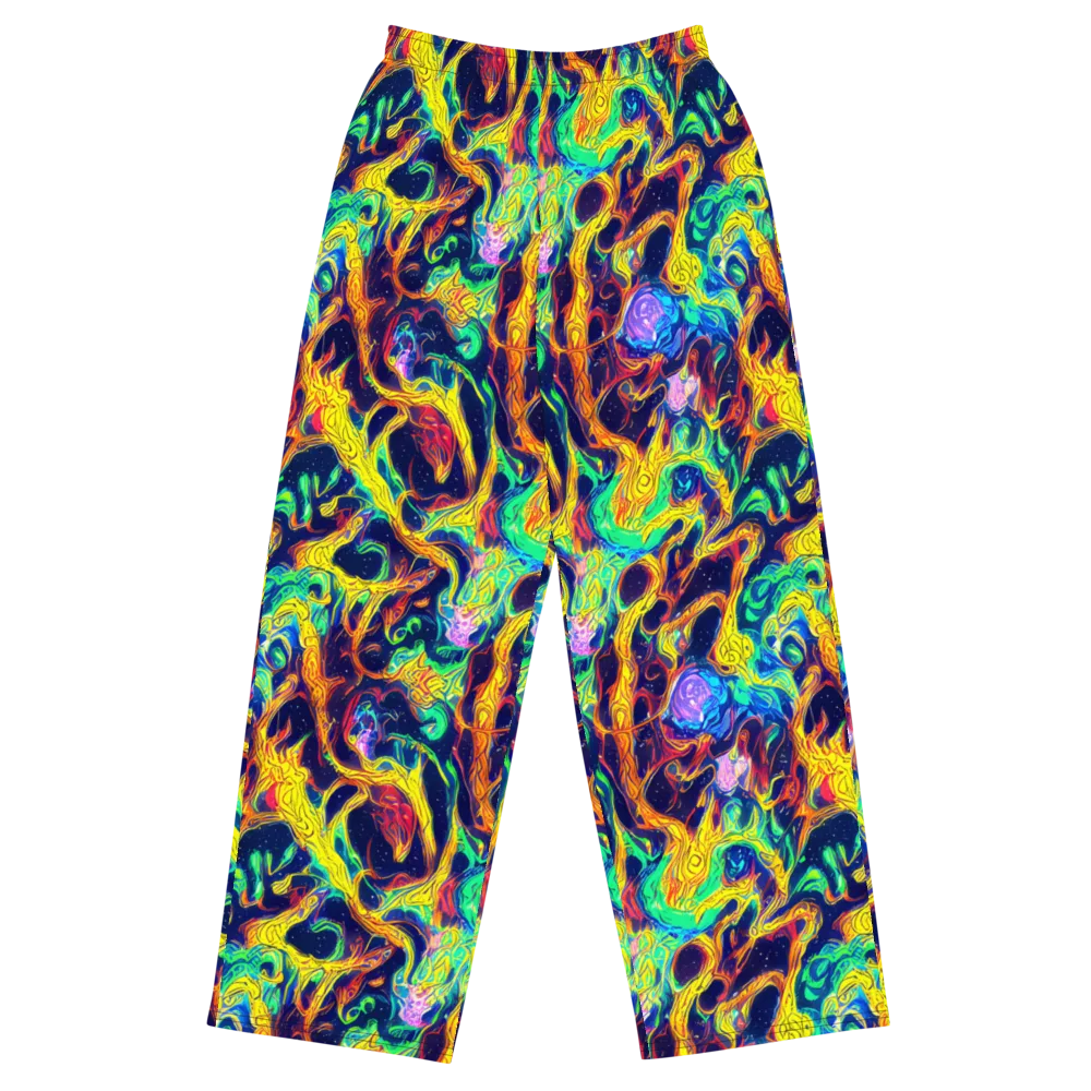 Fever Dream Galaxy on Wide-Leg Pants — Front
