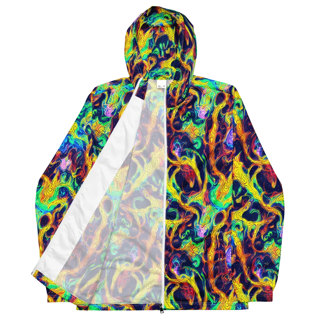 Fever Dream Galaxy on Men's Windbreaker — Front