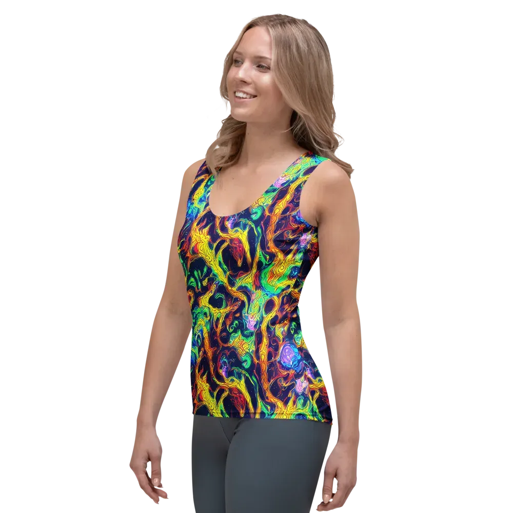 Fever Dream Galaxy on Women's Tank Top — Left Front