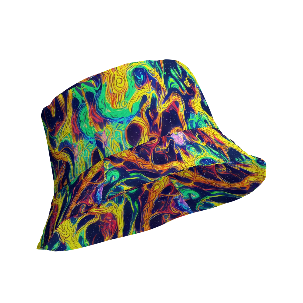 Fever Dream Galaxy on Reversible Bucket Hat — Product details Outside