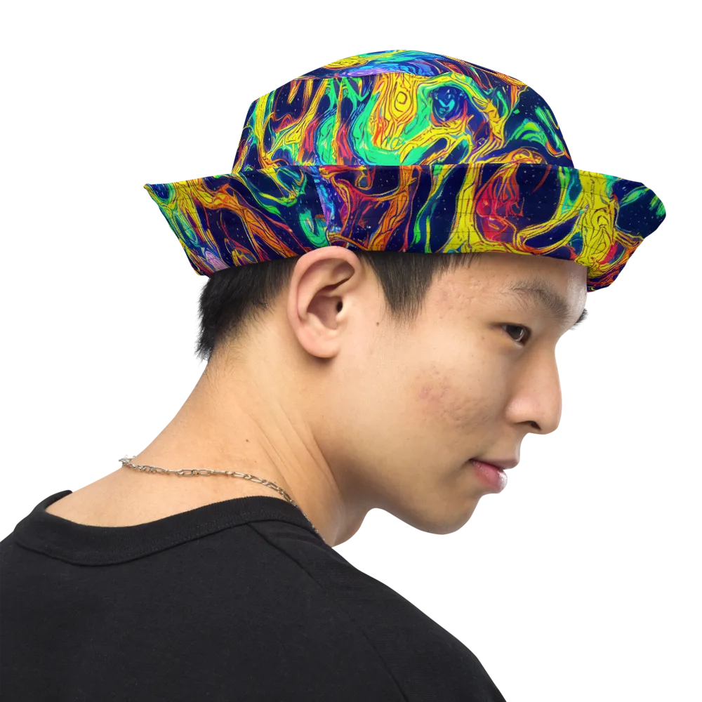 Fever Dream Galaxy on Reversible Bucket Hat — Right Outside