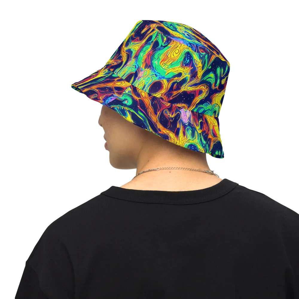 Fever Dream Galaxy on Reversible Bucket Hat — Back Inside