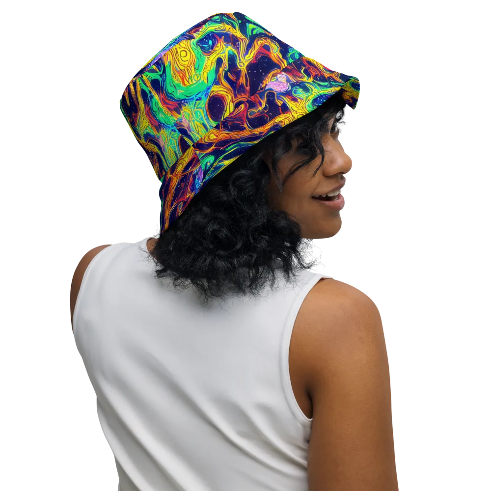 Fever Dream Galaxy on Reversible Bucket Hat — Right Outside