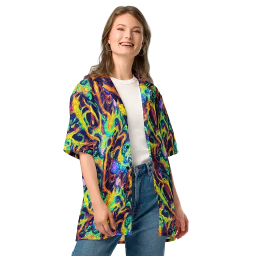Fever Dream Galaxy on a Button Shirt