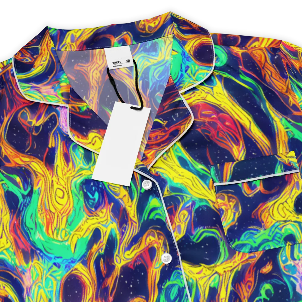Fever Dream Galaxy on Women's Short Sleeve Pajama Top — Product details
