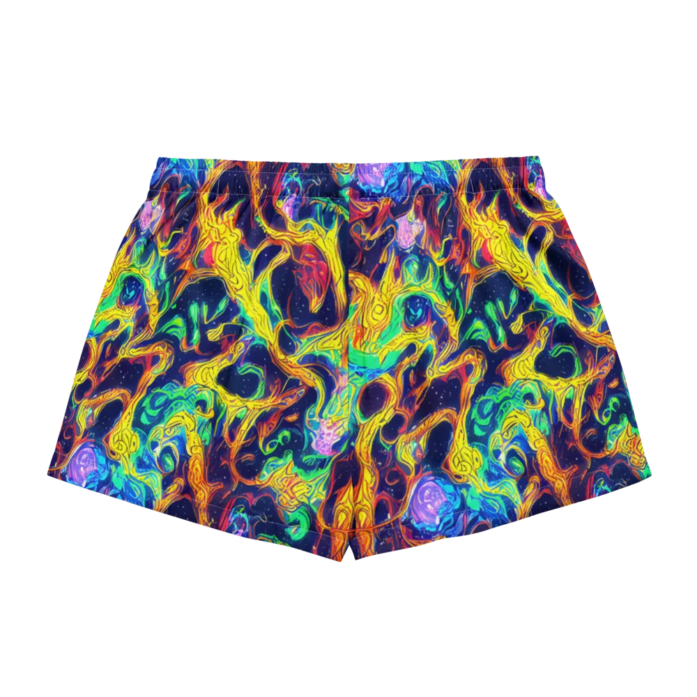 Fever Dream Galaxy on Women's Pajama Shorts — Back